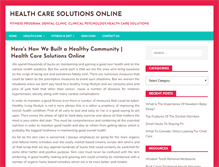 Tablet Screenshot of healthcaresolutionsonline.com